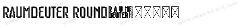Raumdeuter Round字体转换